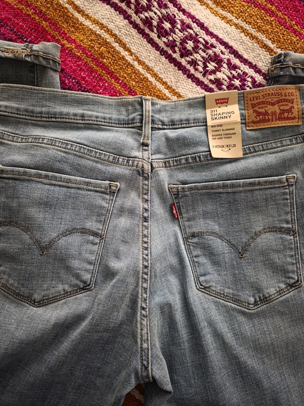Levi's 311 Shaping Skinny Light Blue Denim Jeans